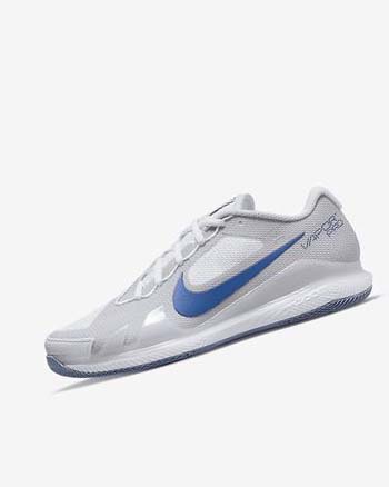 Nike Court Air Zoom Vapor Pro Blancos Grises Azul Marino | MX 2343